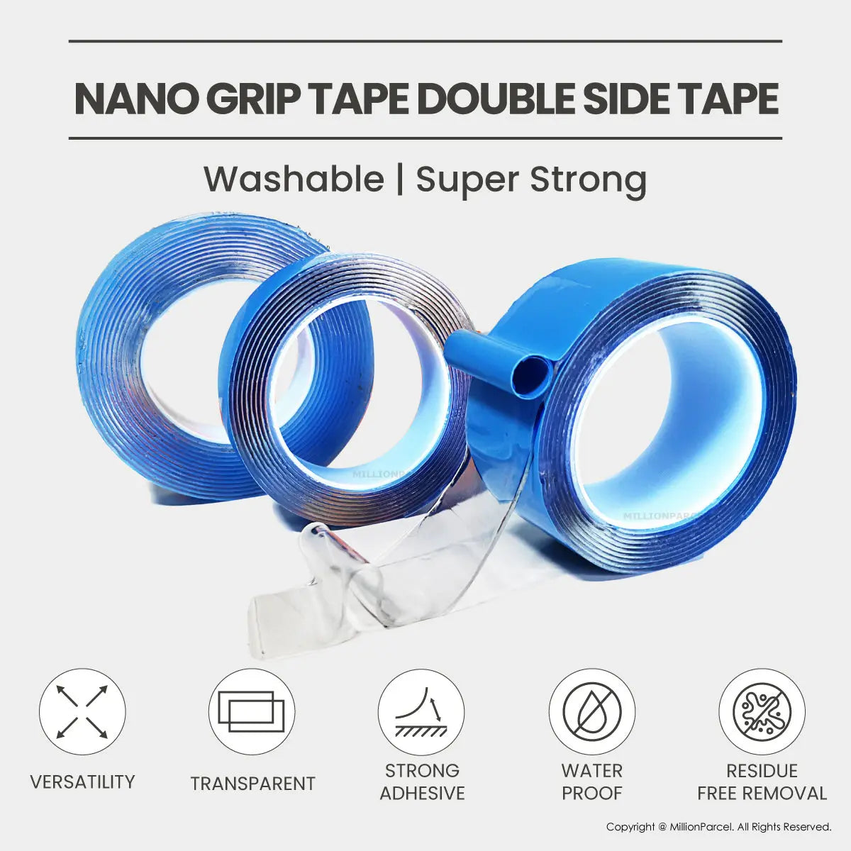 Nano Grip Tape Double Side Tape - MillionParcel