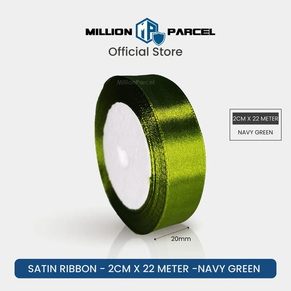 Satin ribbon 2cm x 22m (1 Roll)