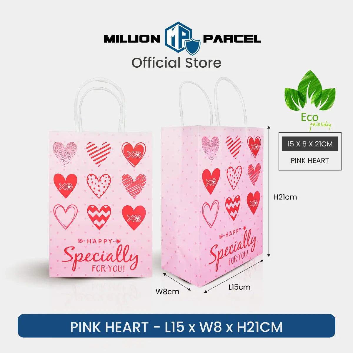 Thank You Paper Bag | Love Gift Bag - MillionParcel