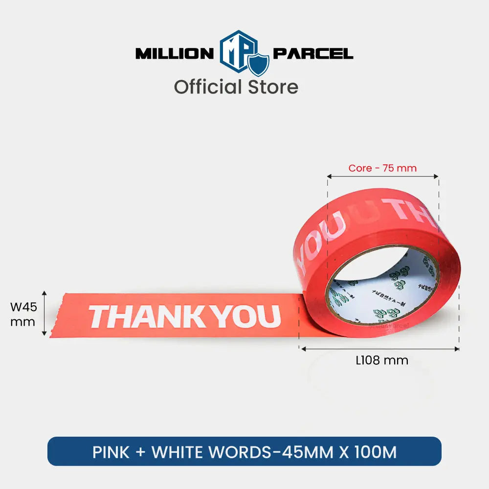 Thank You Adhesive tape | Opp Tape - MillionParcel