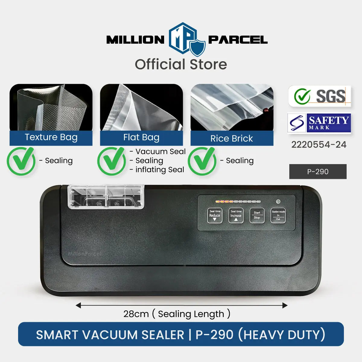 Smart Vacuum Sealer | PW-300A | P-290 | W-230 - MillionParcel