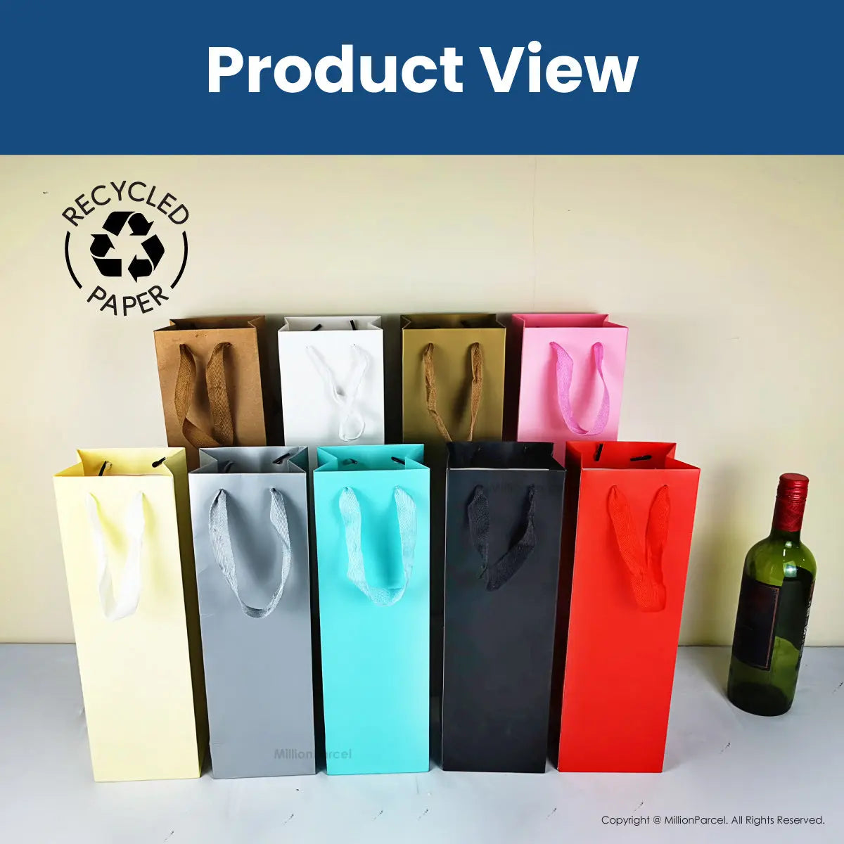 Premium Wine Paper Bag | Wine Gift Bag - MillionParcel