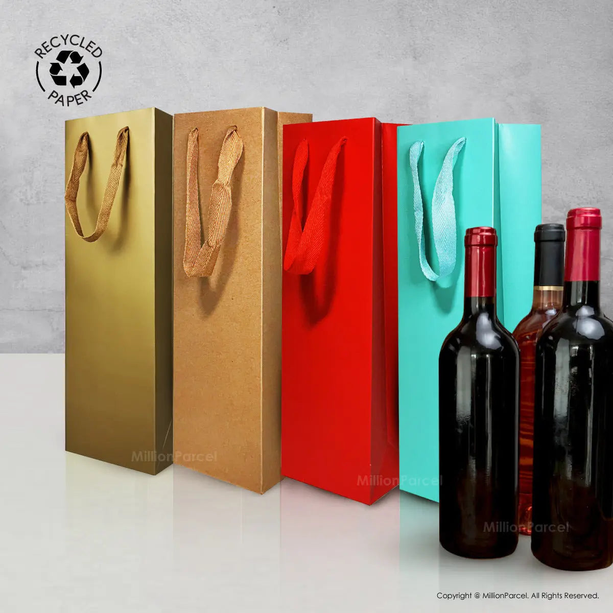 Premium Wine Paper Bag | Wine Gift Bag - MillionParcel