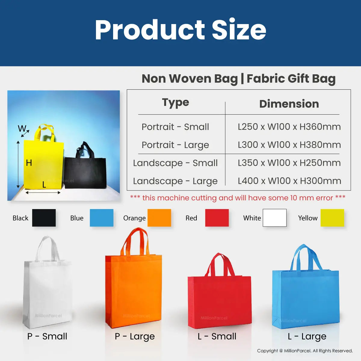 Non Woven Bag | Fabric Gift Bag - MillionParcel