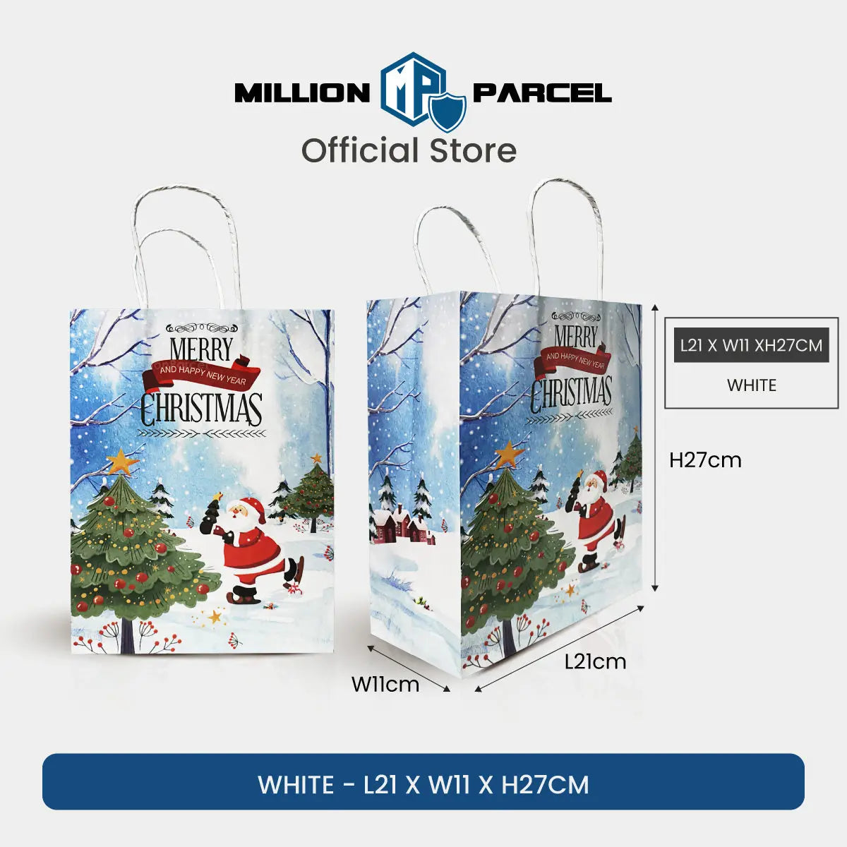 Christmas Paper Bag | Christmas Gift Bag - MillionParcel