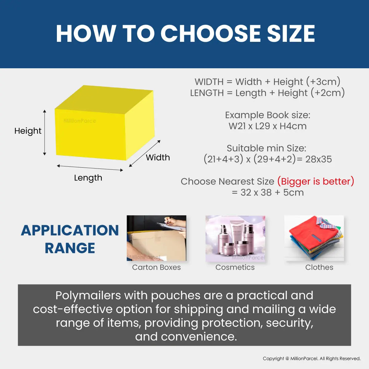 Poly Mailer Bag | Keep Your Products Safe and Secured - MillionParcel