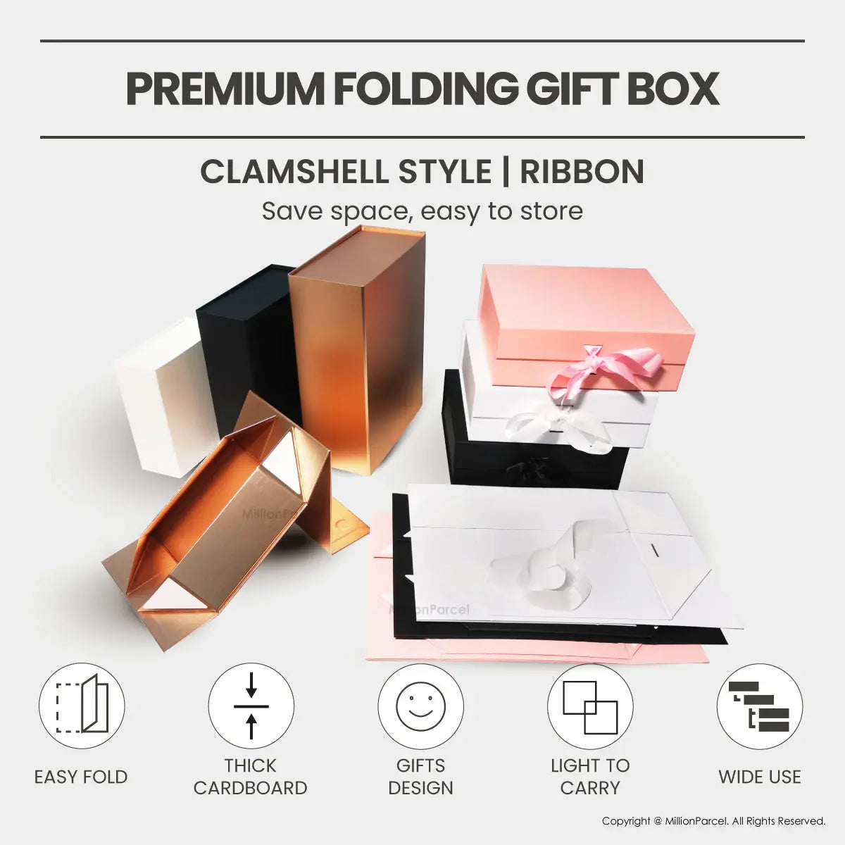 Premium Folding Gift Box | Magnetic Box - MillionParcel