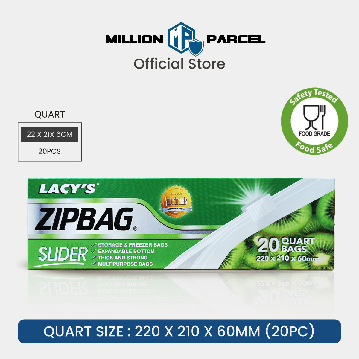 Lacy's Slider Bags - Million Parcel