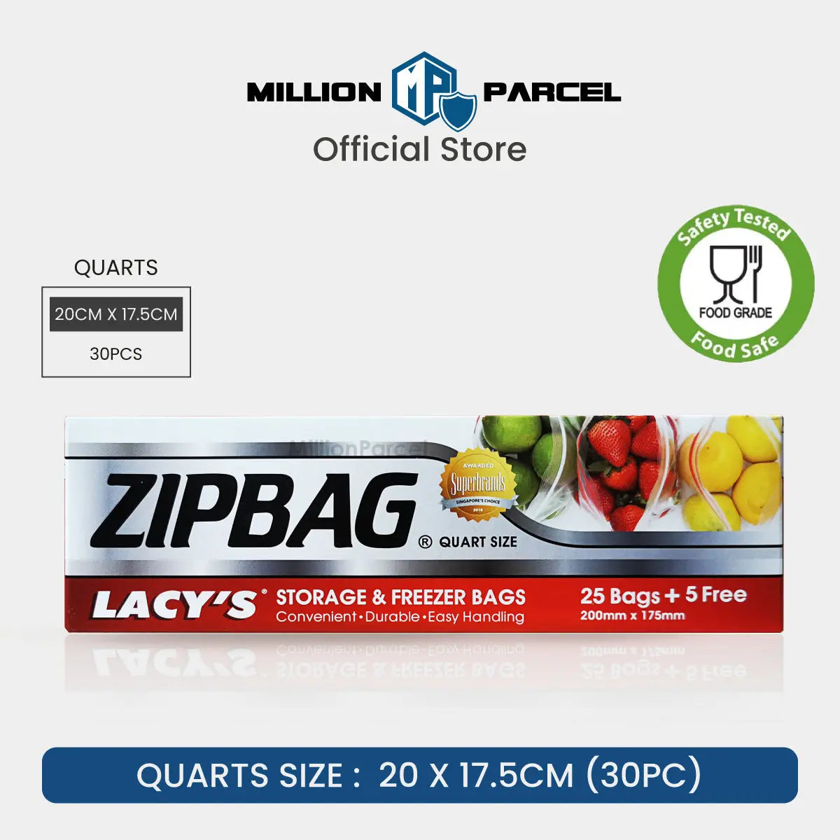 LACY'S ZIPBAG | Storage & Freezer Bags - MillionParcel