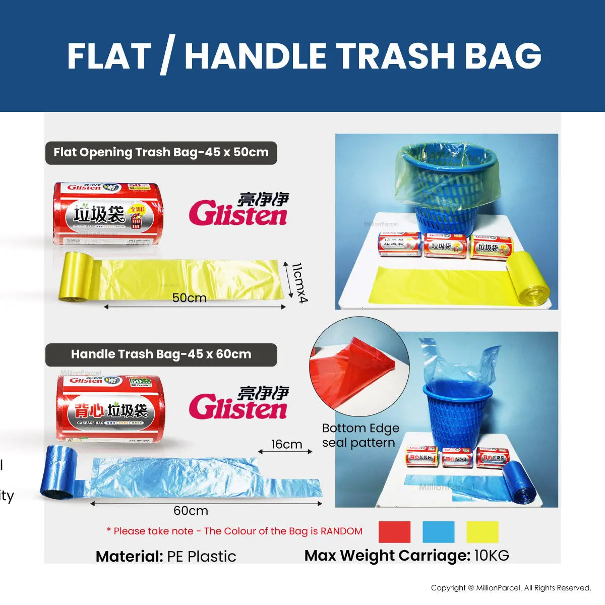 Draw String Rubbish Bag | Trash Bag - MillionParcel