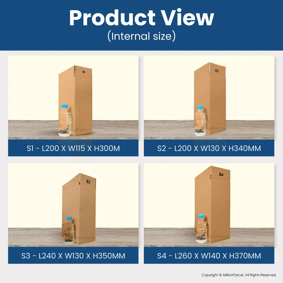 Carton Box - S Series | Prefect for Shoes Packing - MillionParcel