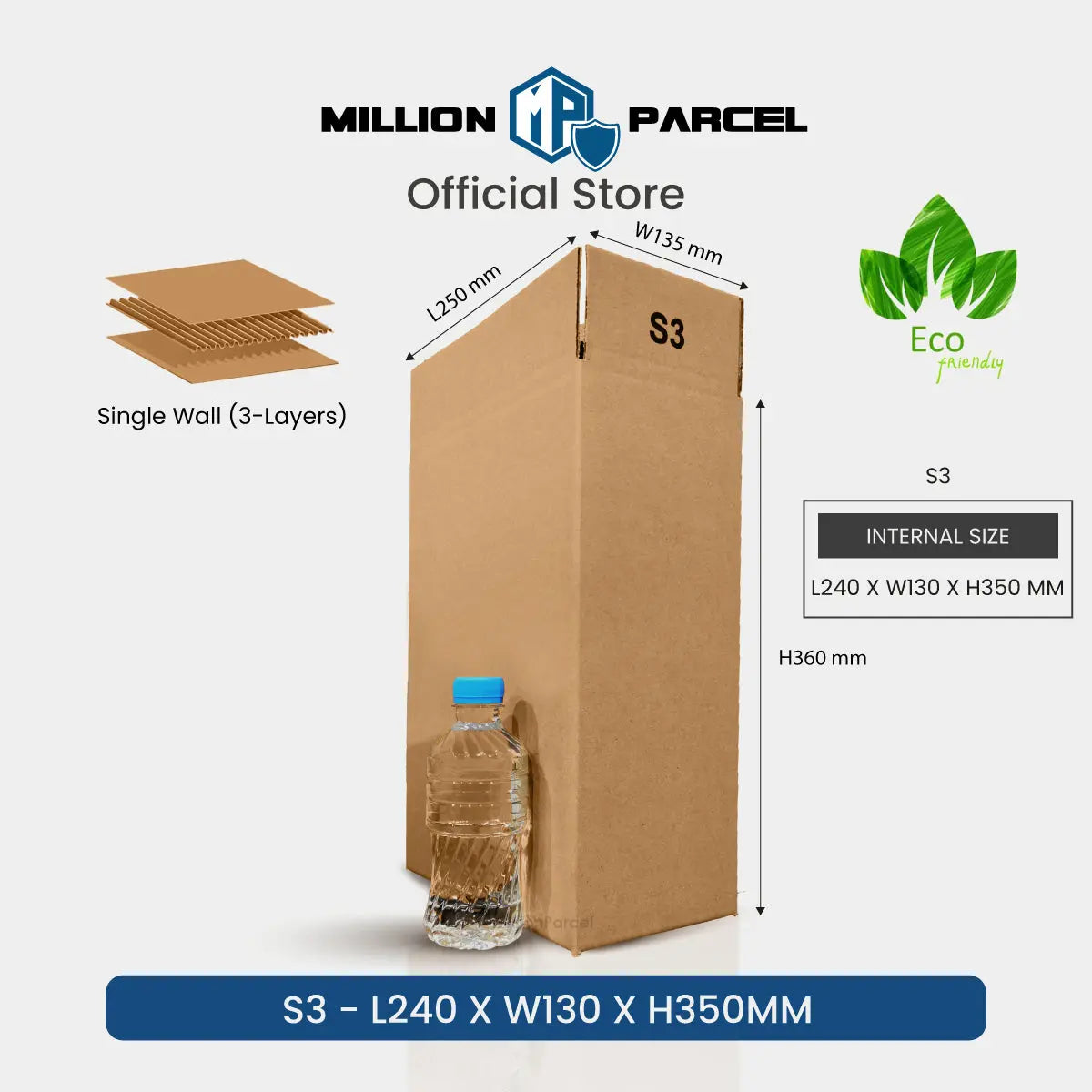 Carton Box - S Series | Prefect for Shoes Packing - MillionParcel