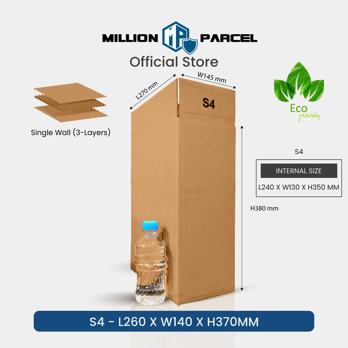 Carton Box - S Series | Prefect for Shoes Packing - MillionParcel