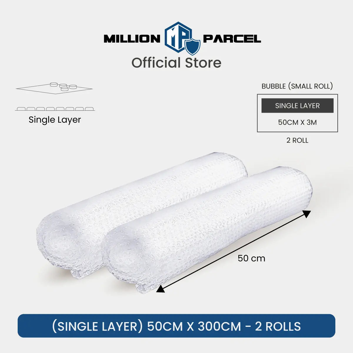 BUBBLE WRAP® Brand Protective Packaging (Big Bubble Roll) - MillionParcel