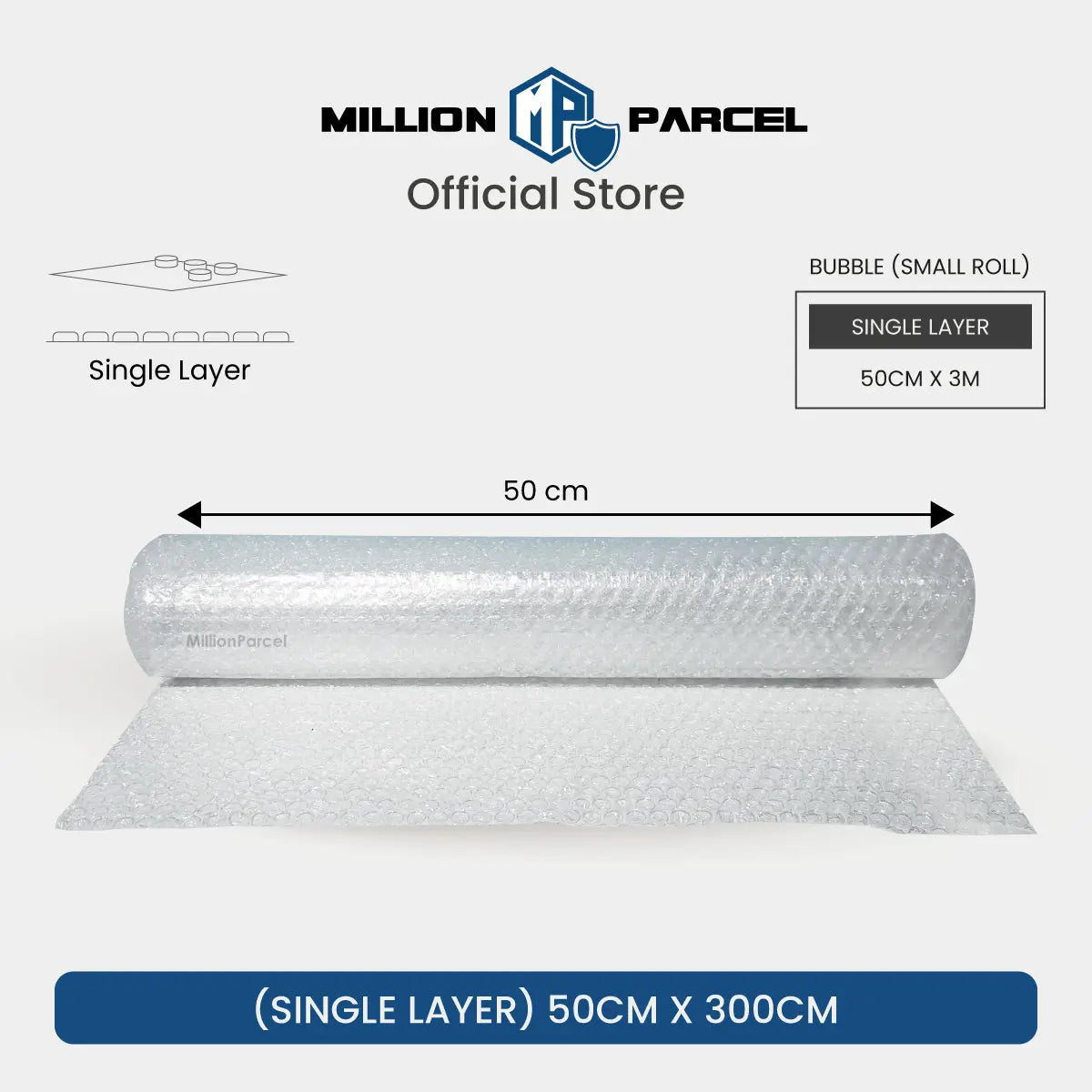 BUBBLE WRAP® Brand Protective Packaging (Big Bubble Roll) - MillionParcel