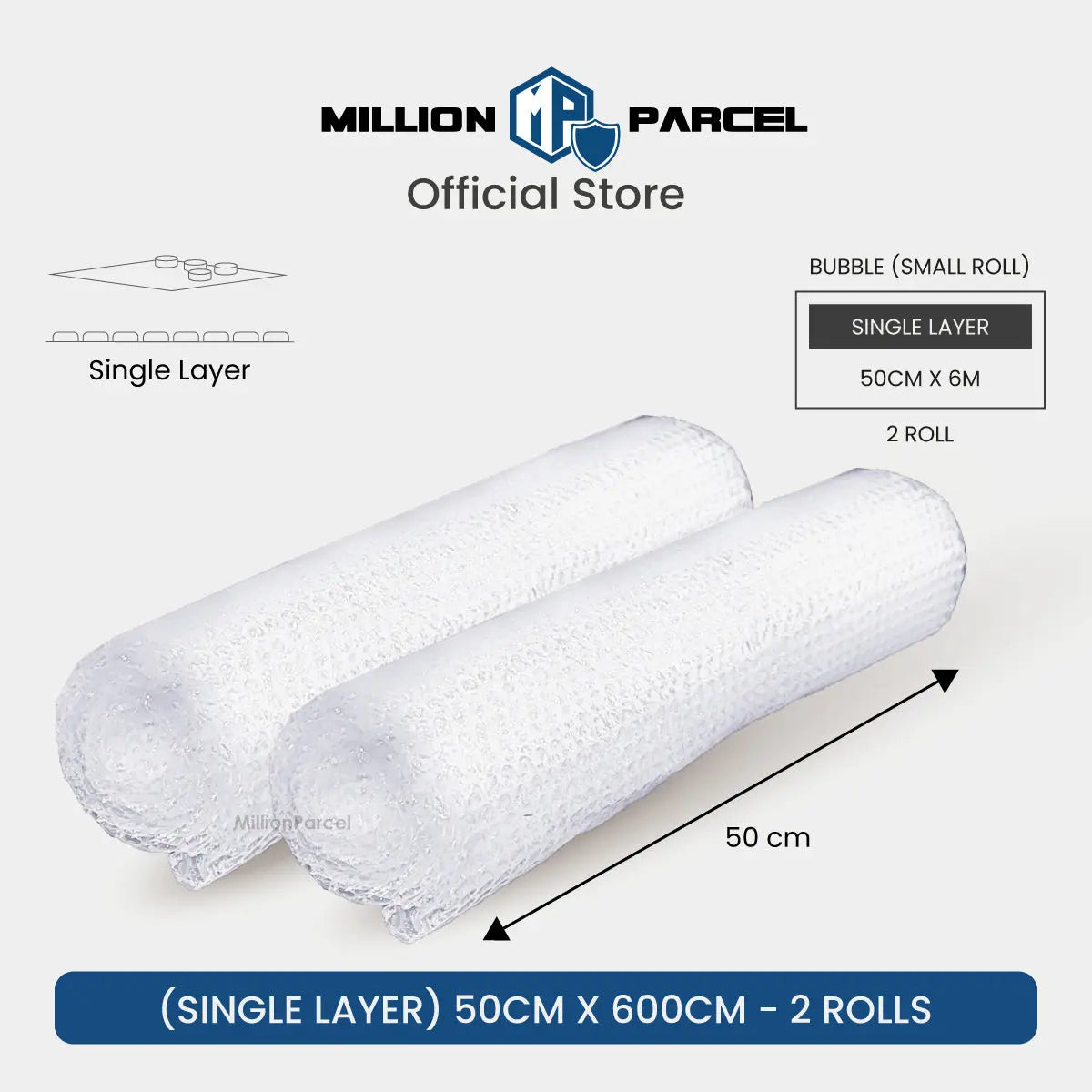 BUBBLE WRAP® Brand Protective Packaging (Big Bubble Roll) - MillionParcel