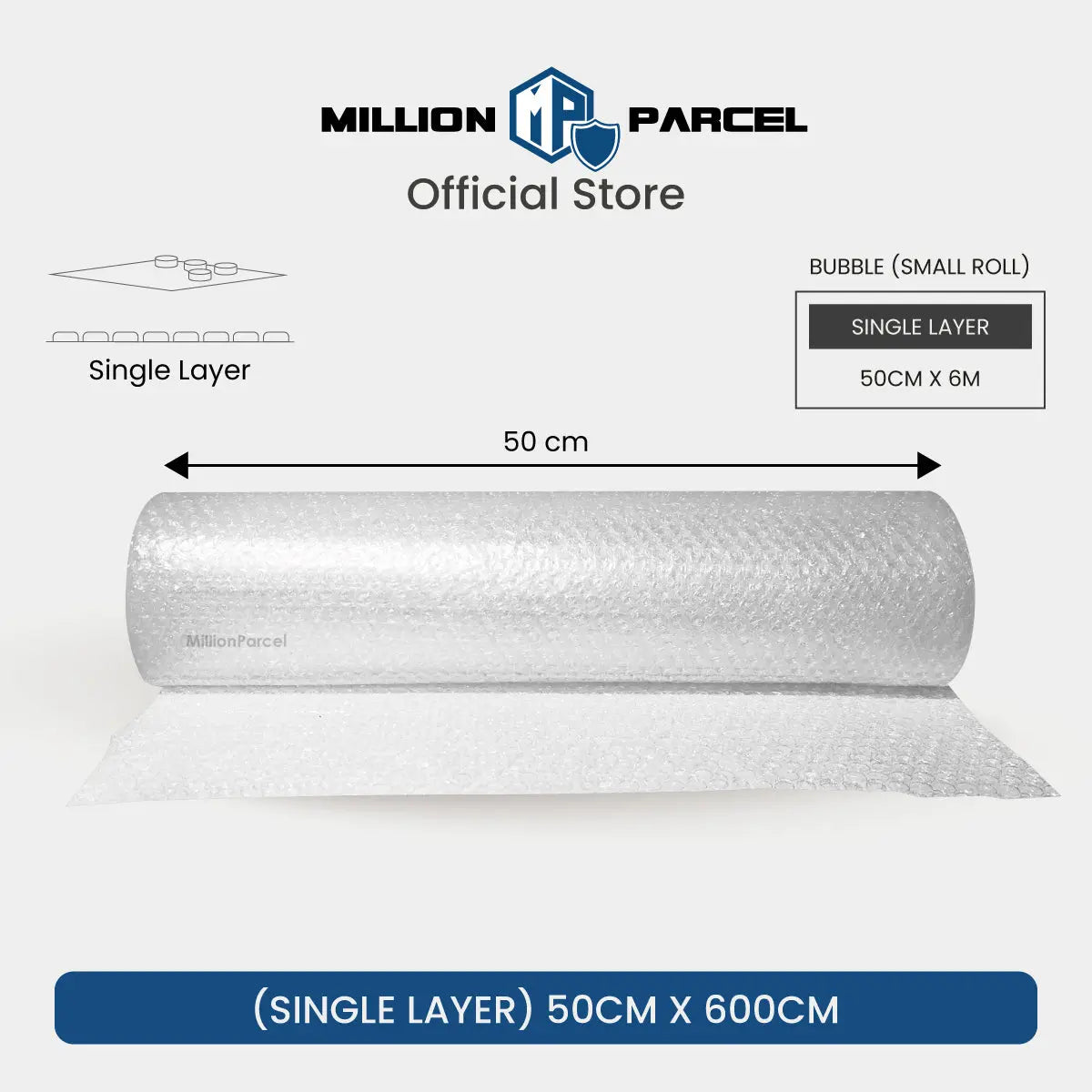 BUBBLE WRAP® Brand Protective Packaging (Big Bubble Roll) - MillionParcel