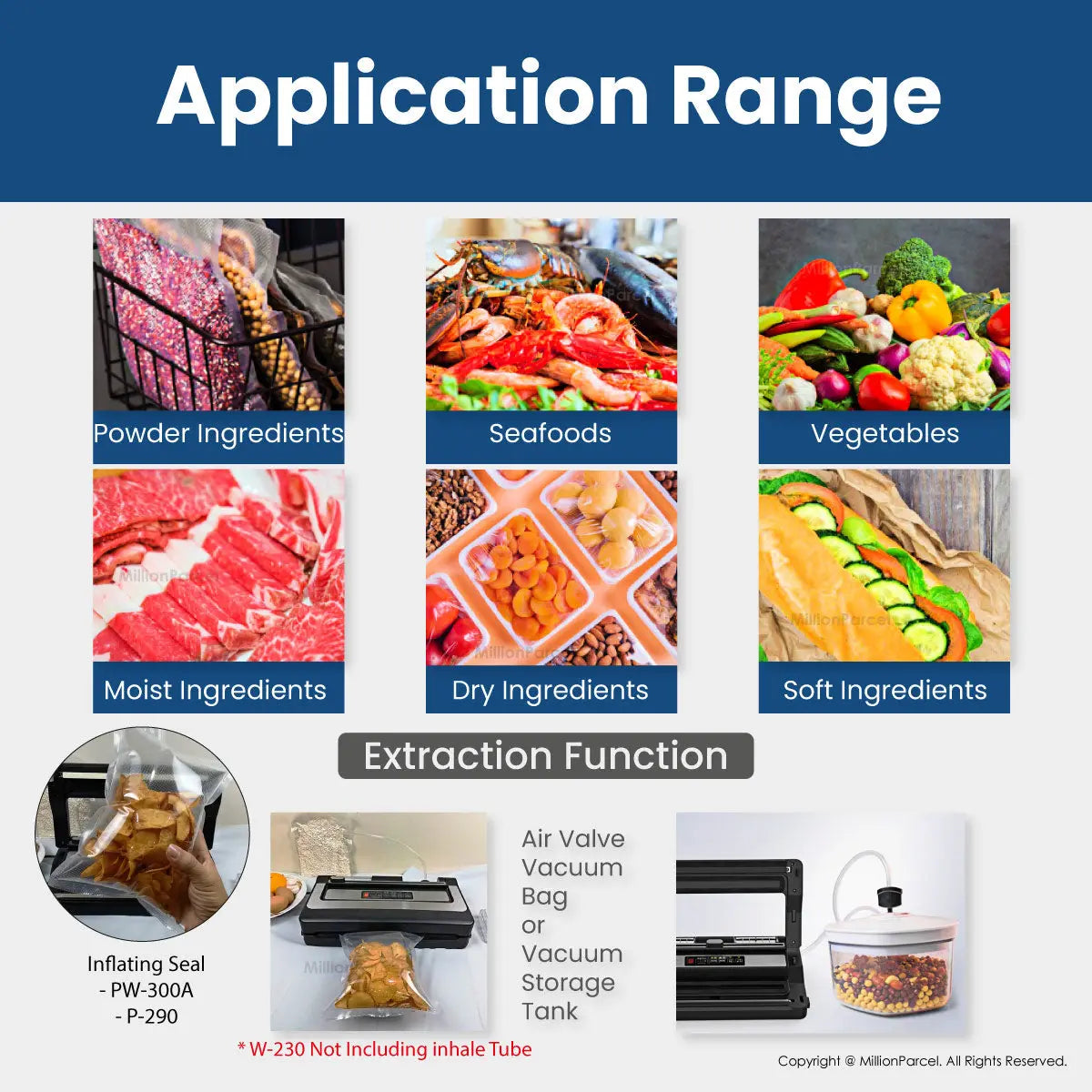 Smart Vacuum Sealer | QH-23 | PW-300A - MillionParcel