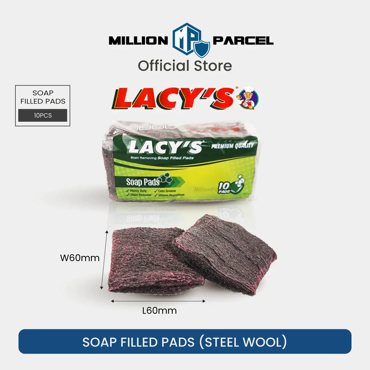 Lacy’s Assorted Sponge & Scourer | Soap Pads | Scrub Pads - MillionParcel