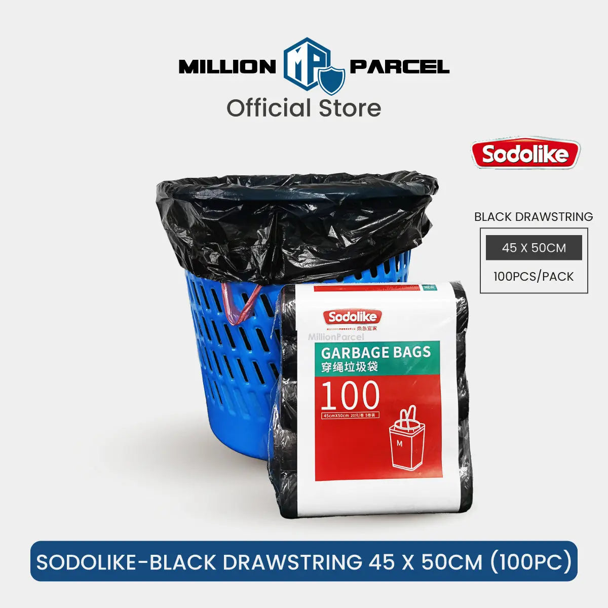 Draw String Rubbish Bag | Trash Bag - MillionParcel