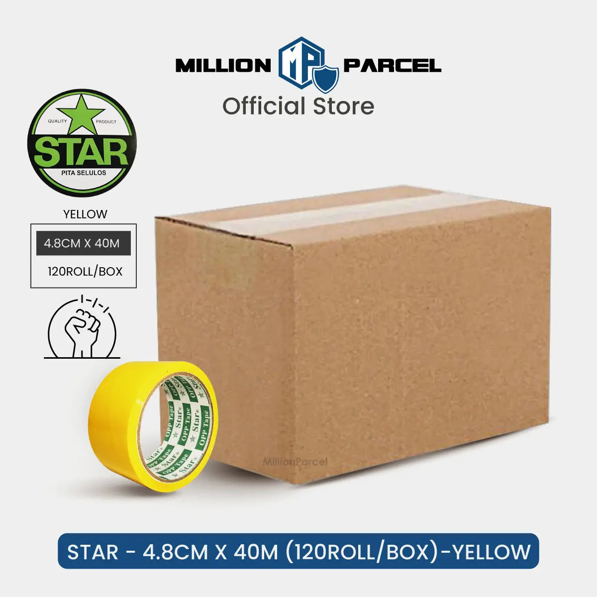 STAR Colour Opp Tape | Color Tape - MillionParcel