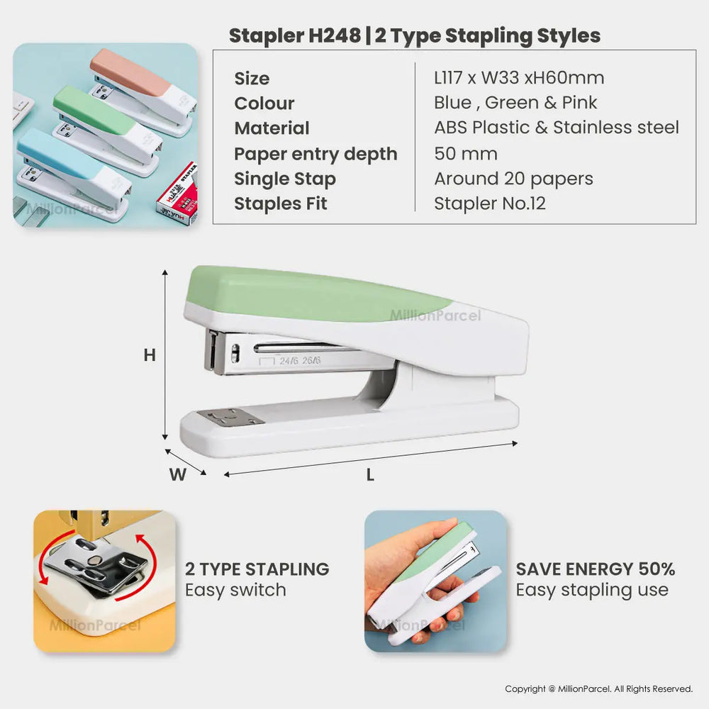 Stapler Tuas Berkembar: 50% Kurang Usaha | Semua jenis Stapler