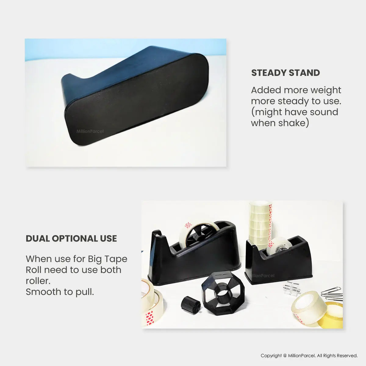 Stationery Tape Dispenser | Prefect for office & packing use - MillionParcel