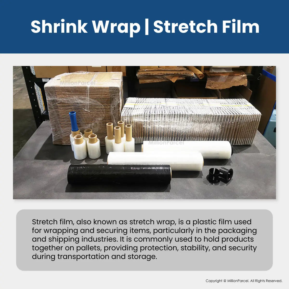 Shrink Wrap | Stretch Film | Cling Wrap - MillionParcel