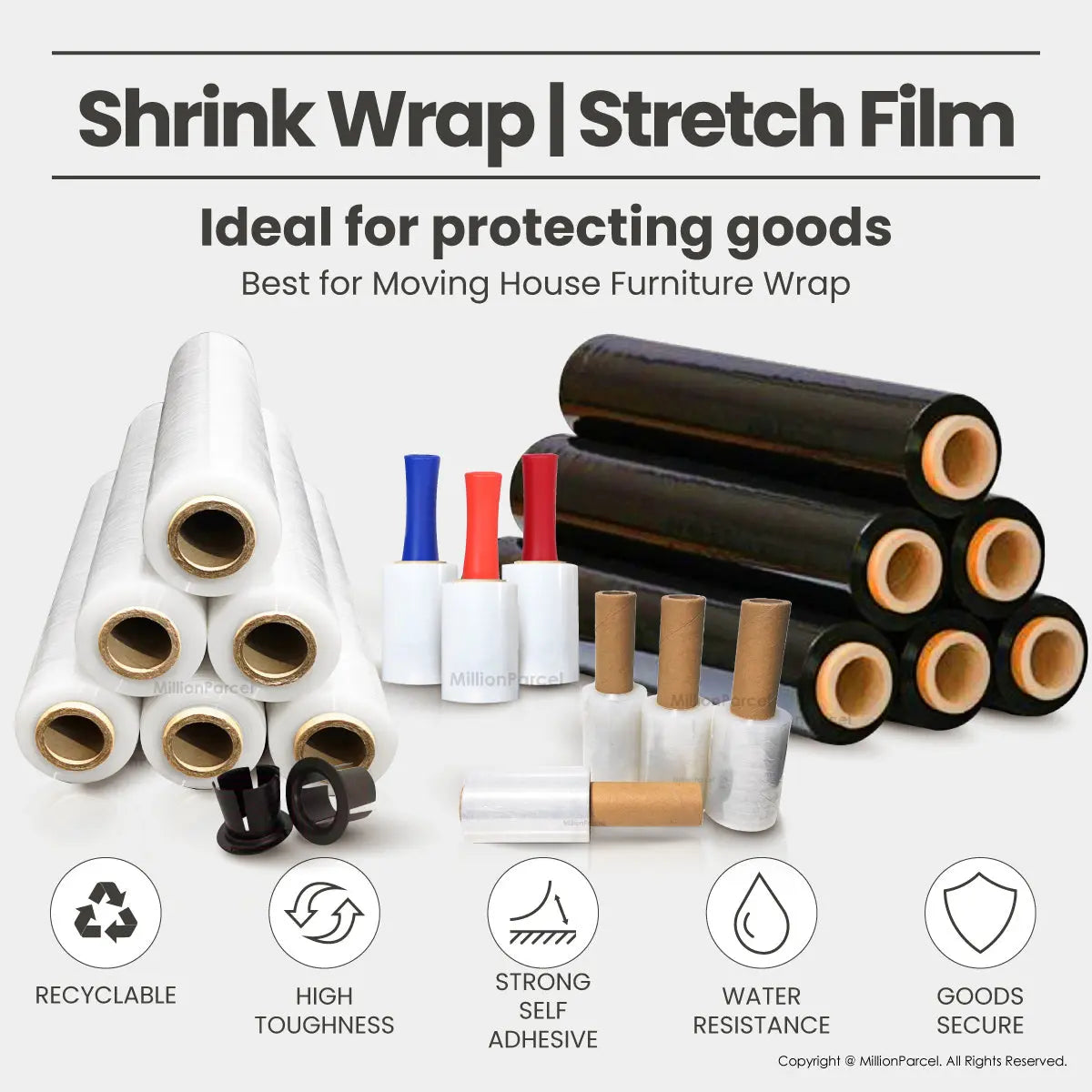 Shrink Wrap | Stretch Film | Cling Wrap - MillionParcel