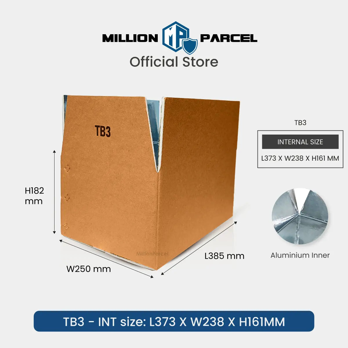 Thermal Insulation Carton Box | Aluminum Foil Box | Thermal Box - MillionParcel