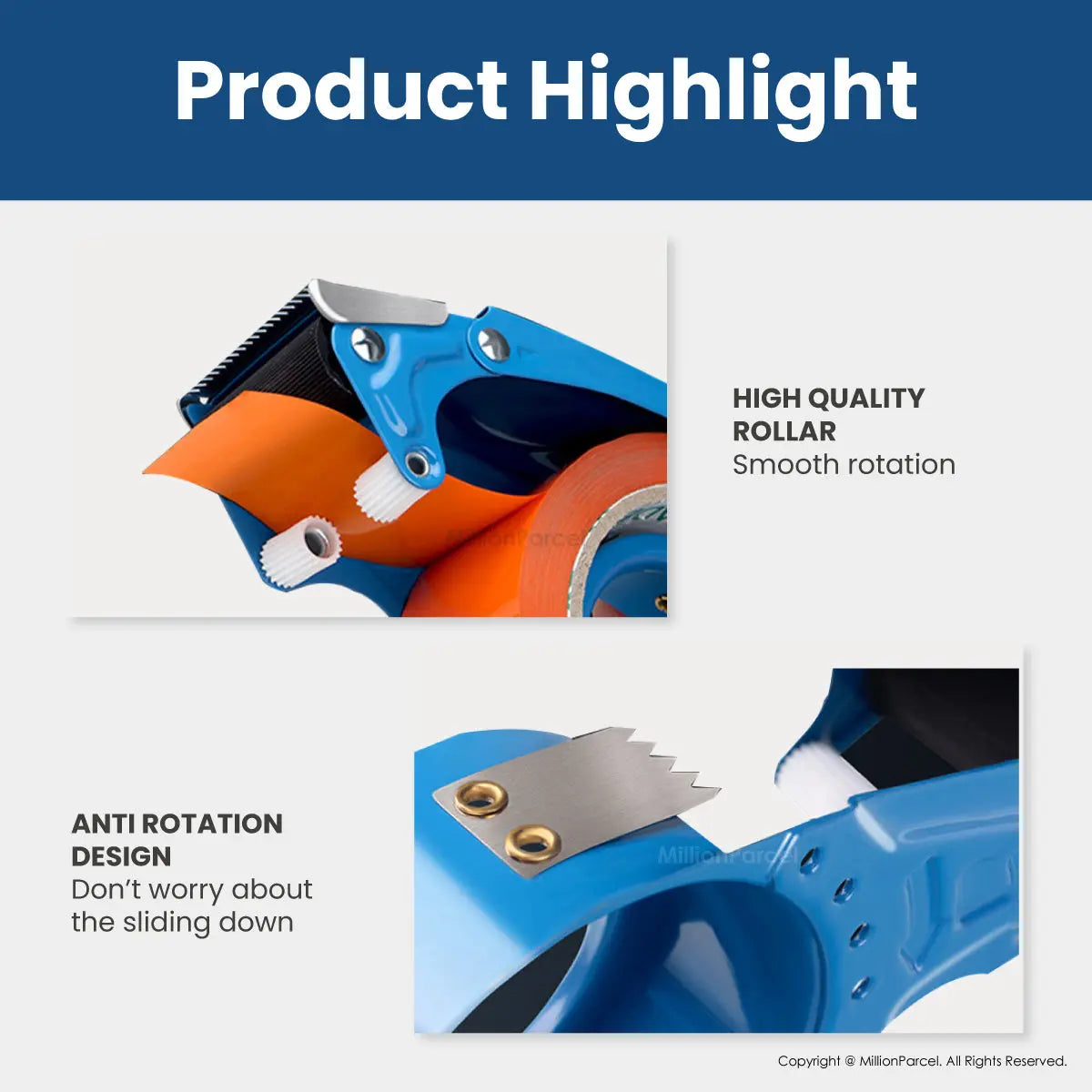 Tape Dispenser | Tape Cutter | Speed up packing - MillionParcel