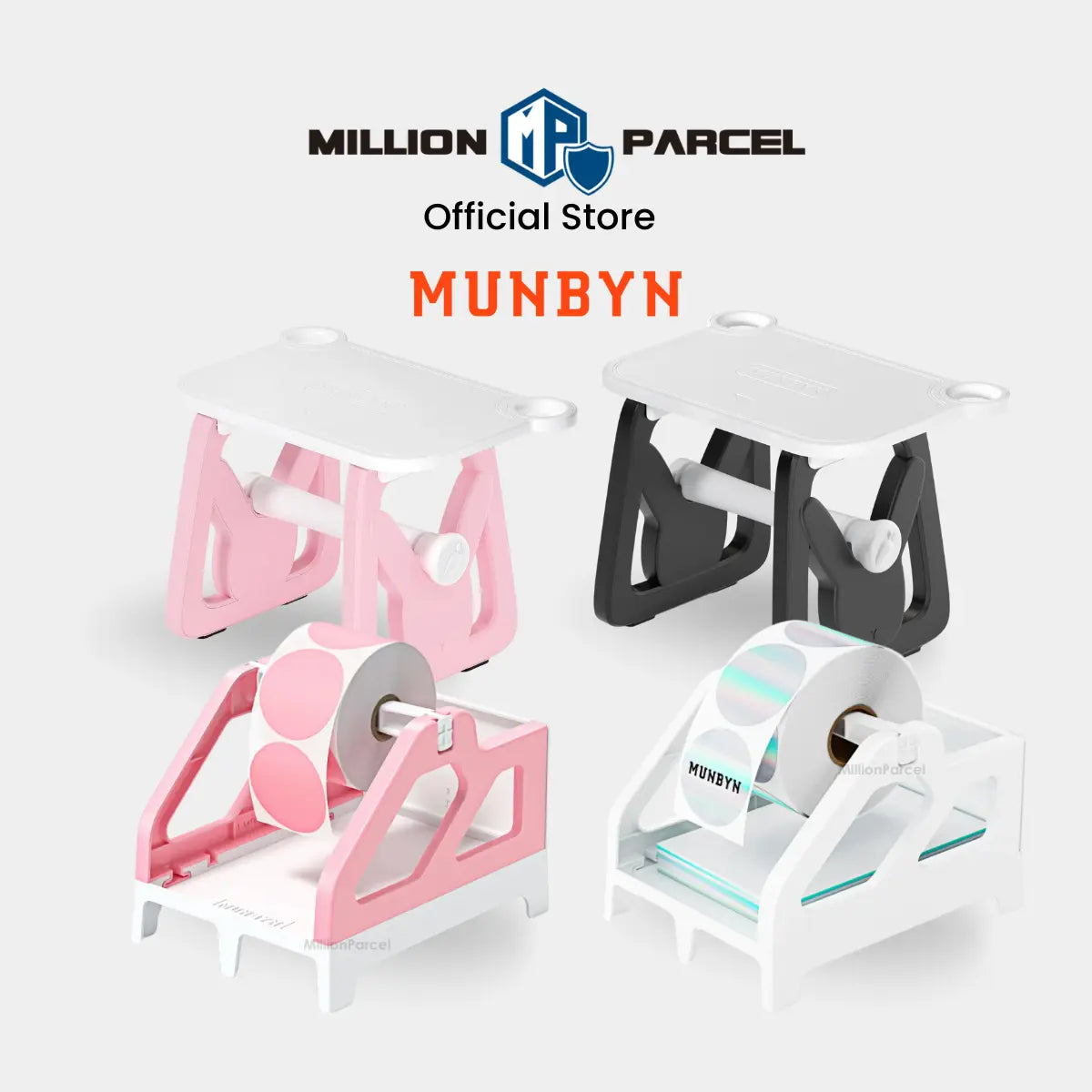 Munbyn 2 In 1 Fan-Fold Stack and Roll Label Holder | 3 in 1 Label Holder - MillionParcel