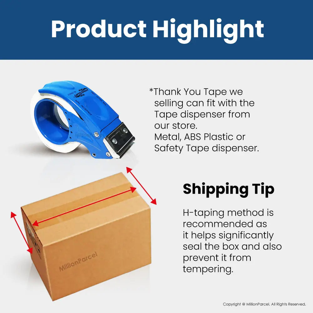 Thank You Adhesive tape | Opp Tape - MillionParcel