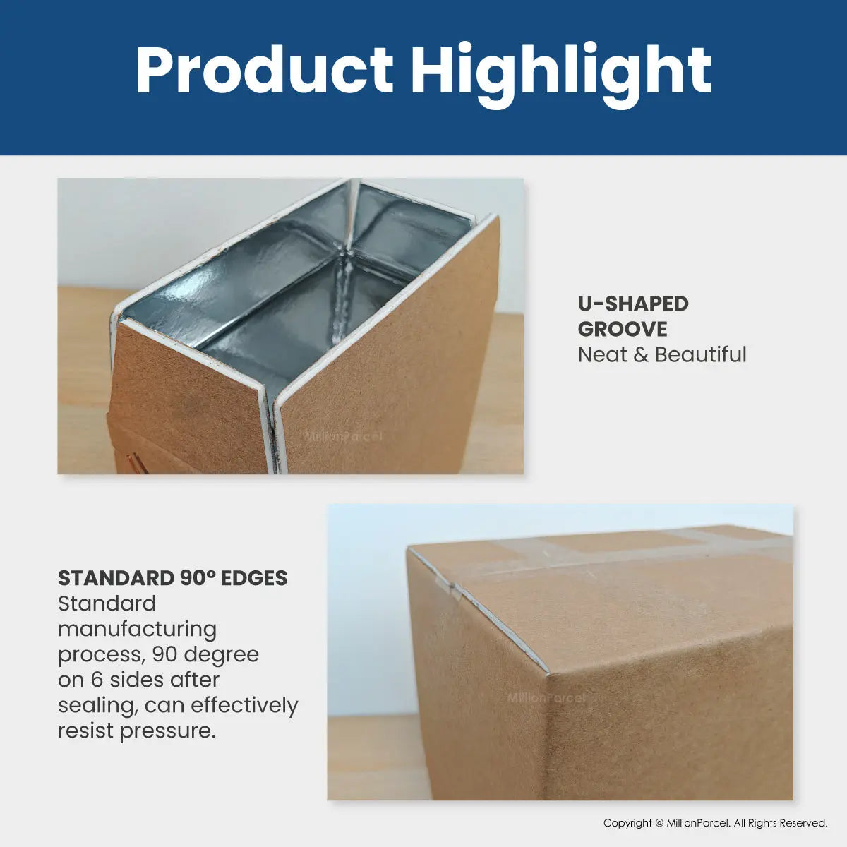 Thermal Box | Thermal Insulation Carton | Aluminum Foil Box - MillionParcel