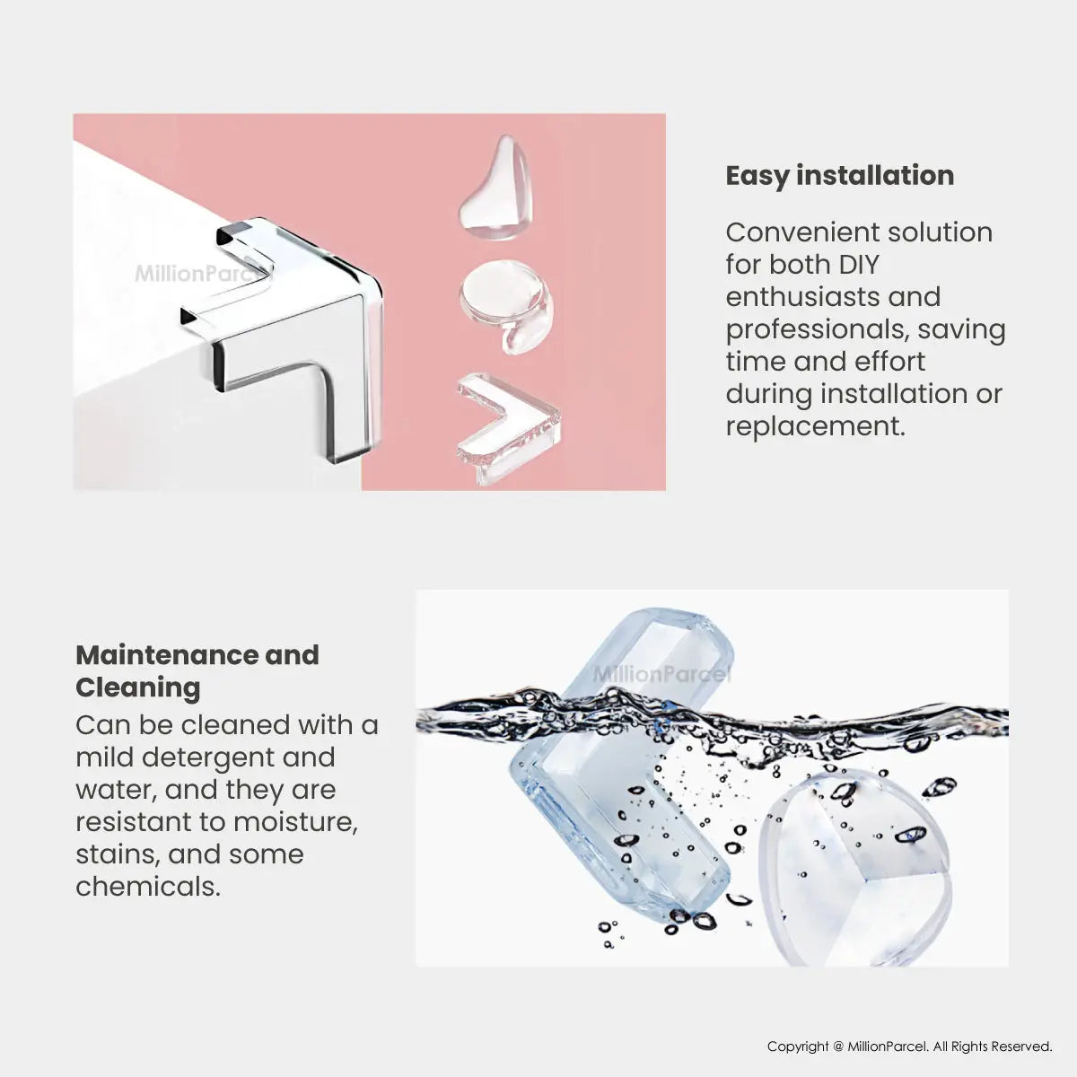 Transparent Corner Protector Edge & Corner Guard - MillionParcel