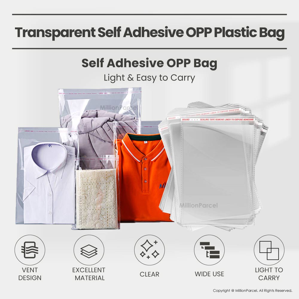 Transparent Self Adhesive OPP Plastic Bag