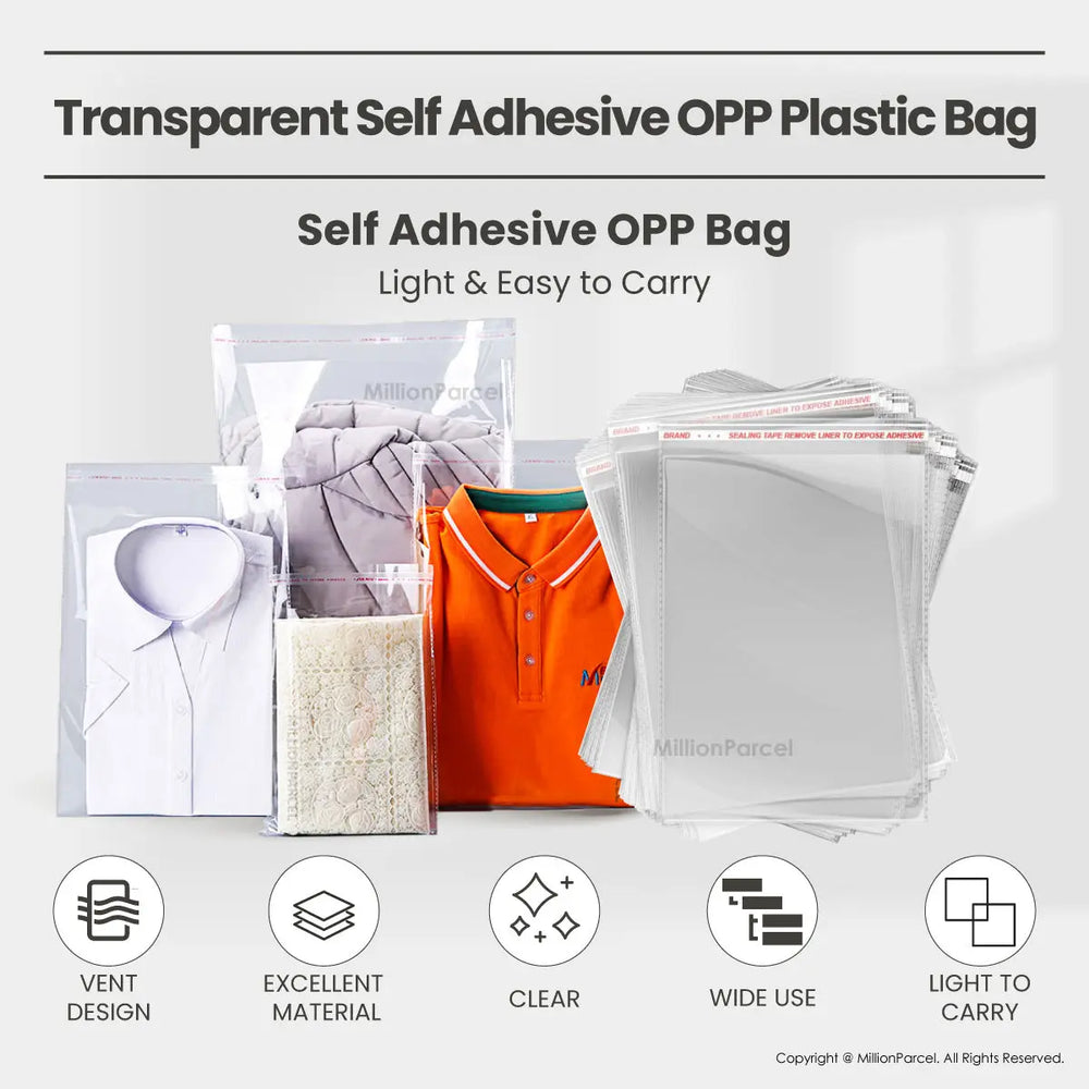 Transparent Self Adhesive OPP Plastic Bag