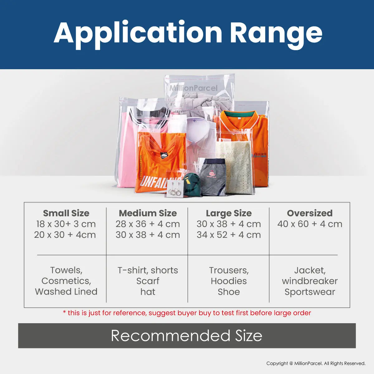 Transparent Self Adhesive OPP Plastic Bag - MillionParcel