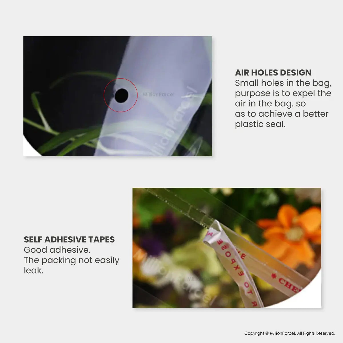 Transparent Self Adhesive OPP Plastic Bag - MillionParcel