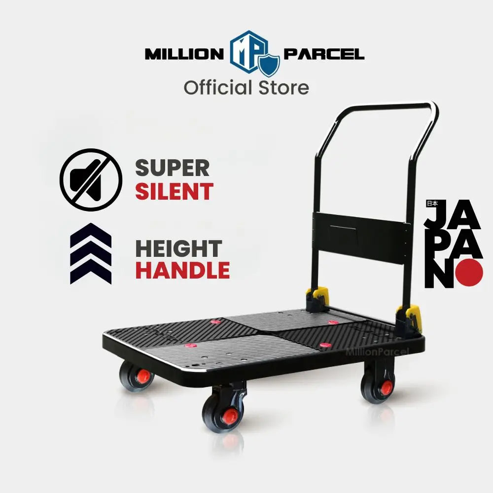 Silent Elegant Black Series Hand Trolley | Heavy Duty Trolley 150kg/300kg - MillionParcel