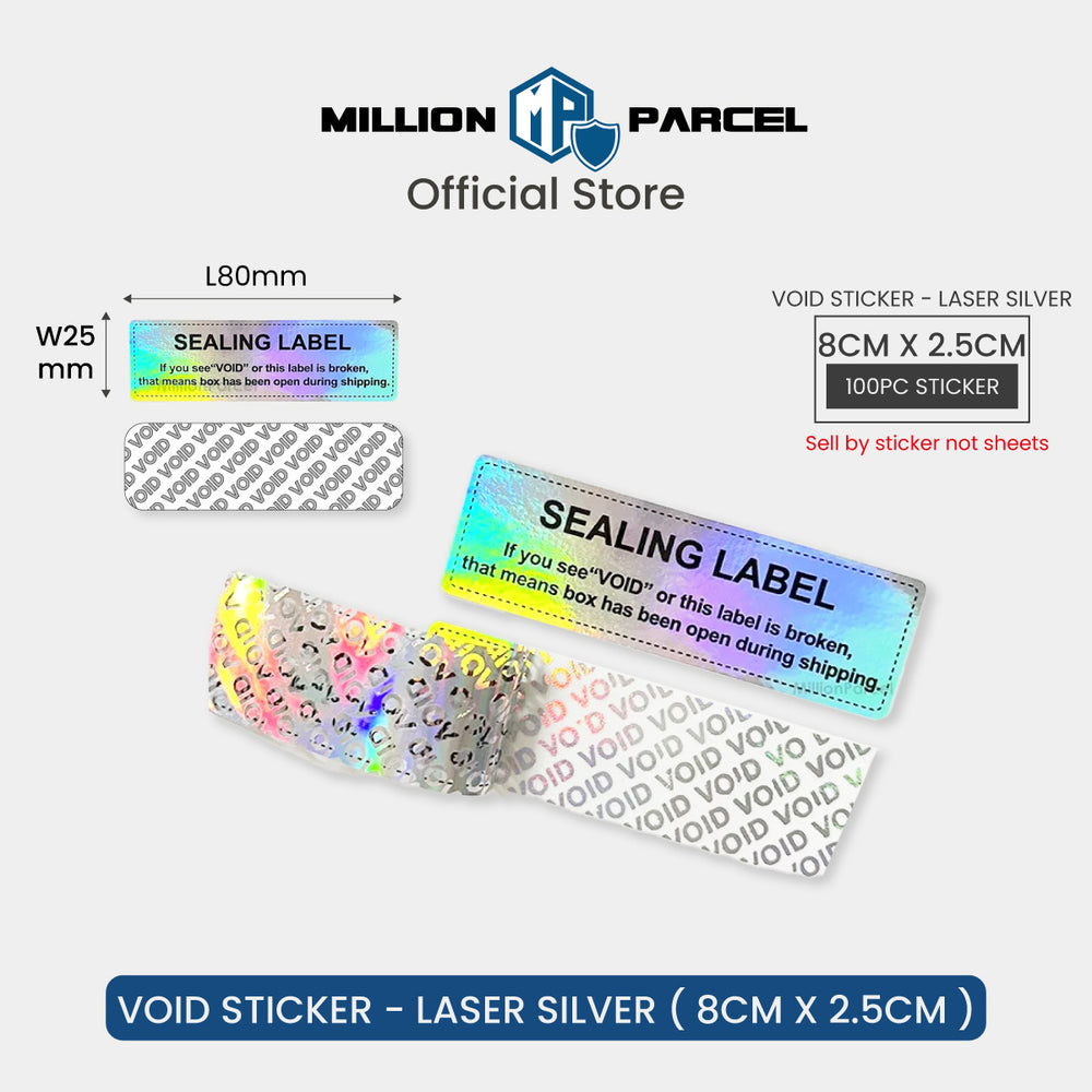 Upacel Sticker Secure Your Products with MillionParcel VOID Sticker Seals