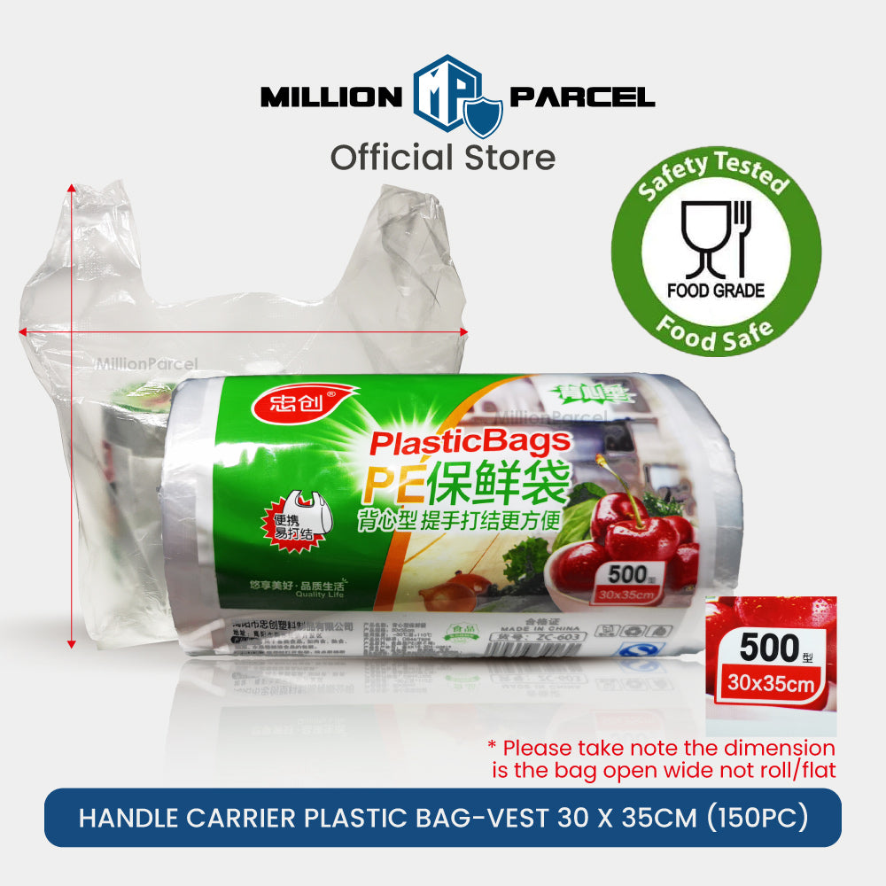 Supermarket Perforated Continuous Roll Plastic Bag