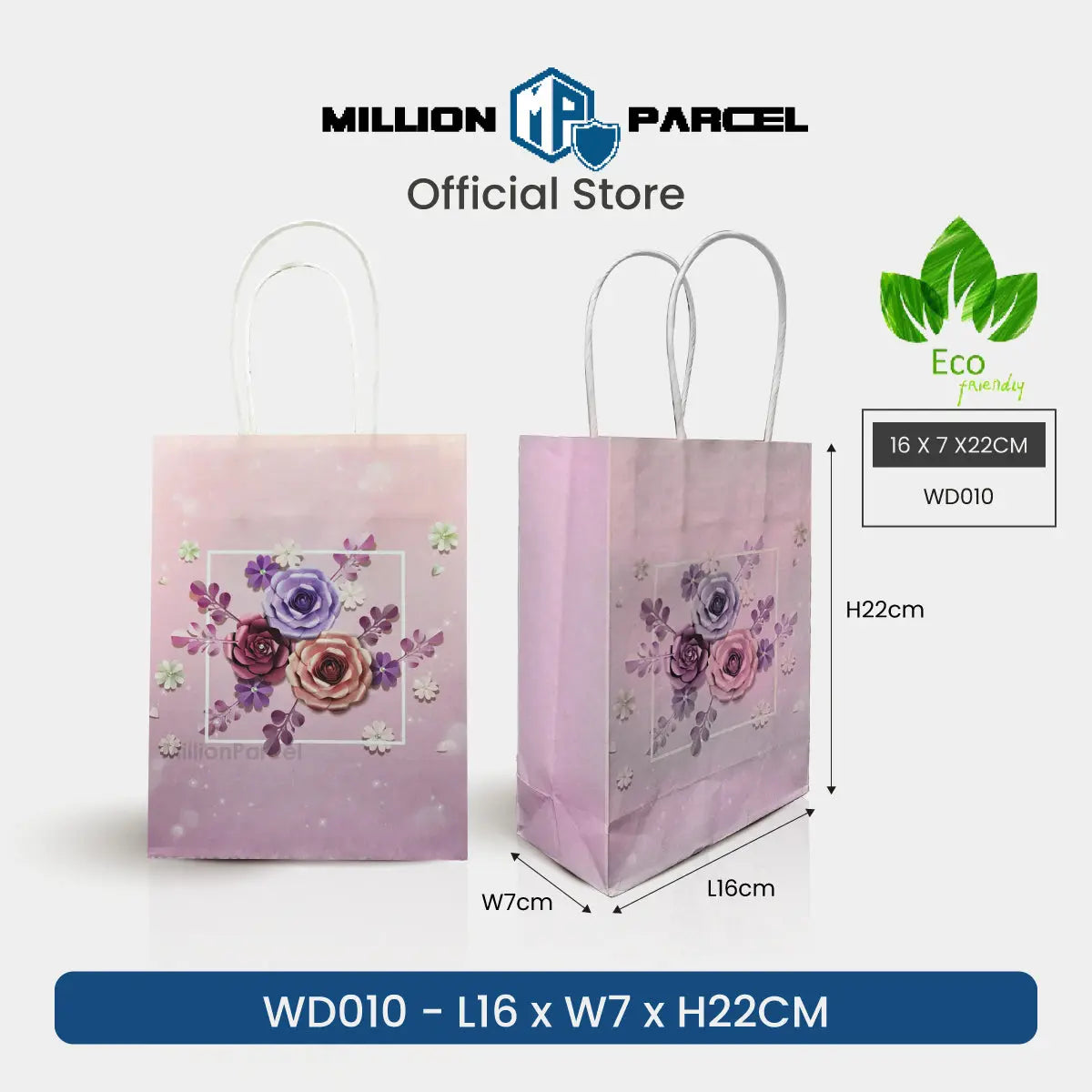 Thank You Paper Bag - Eco-Friendly - MillionParcel