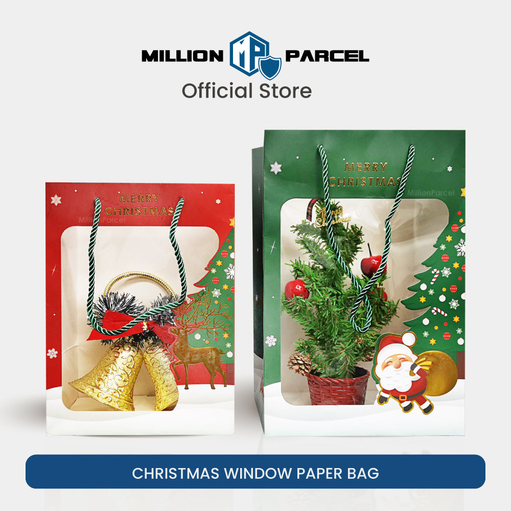 Christmas Paper Bag | Window Paper Bag