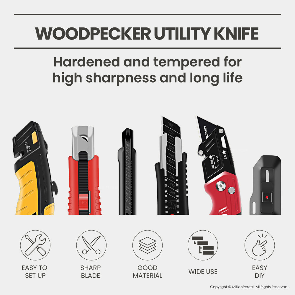 Woodpecker Utility Knife | Penknife & Refill Blades