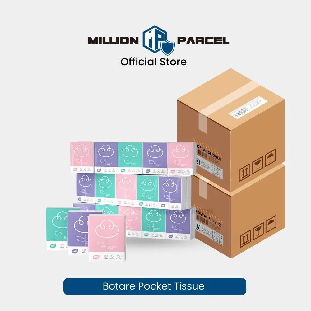 Botare Pocket Tissue Paper | 3ply Skin Friendly | 7S/pack - MillionParcel