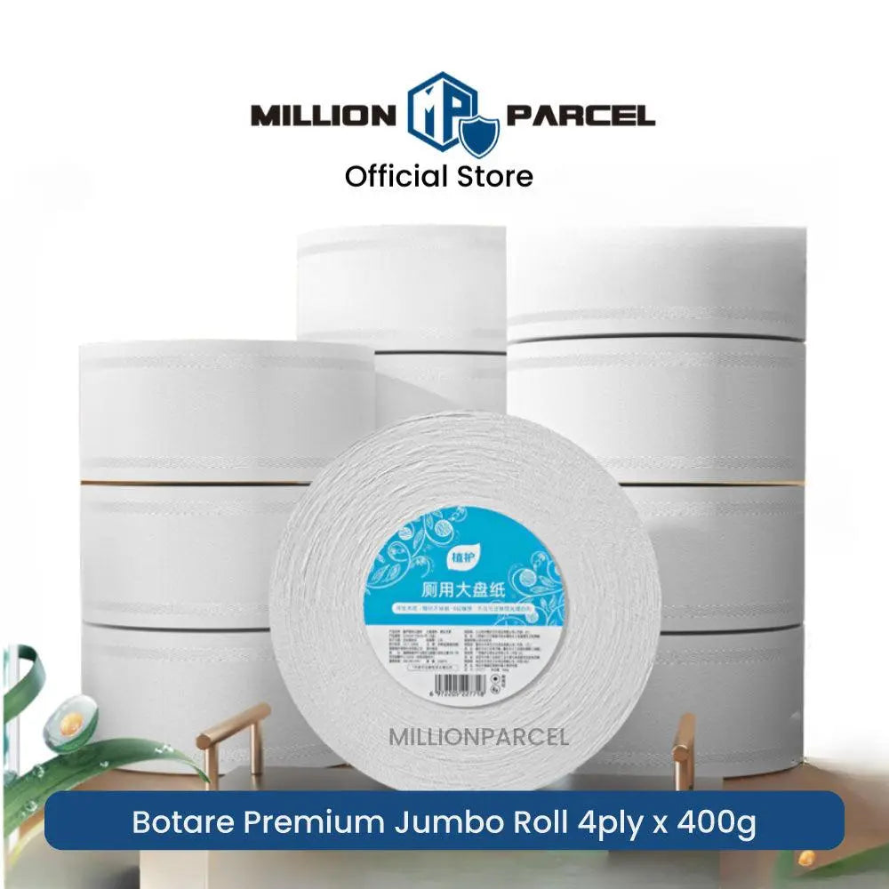 Botare Premium Jumbo Toilet Paper Roll 4ply x 400g - MillionParcel