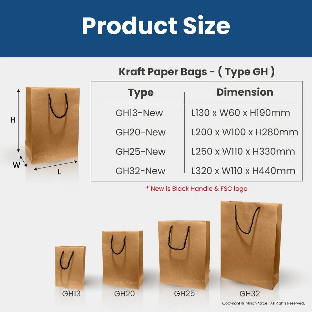 Brown Kraft Paper Bags - MillionParcel