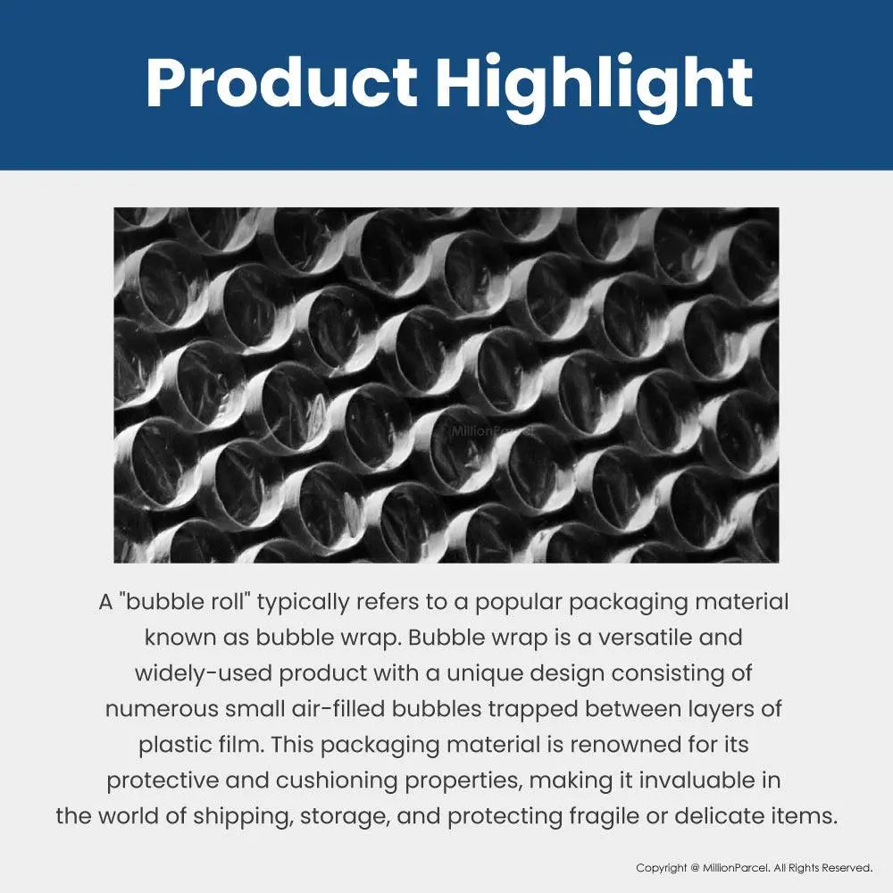 BUBBLE WRAP® Brand Protective Packaging (Big Bubble Roll) - MillionParcel