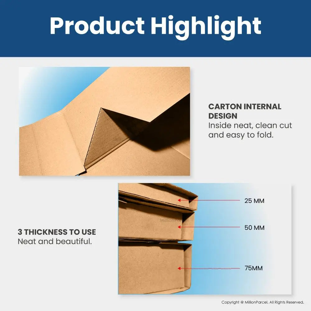 Carton Box - F Series | Prefect for Packaging Frame & Book - MillionParcel